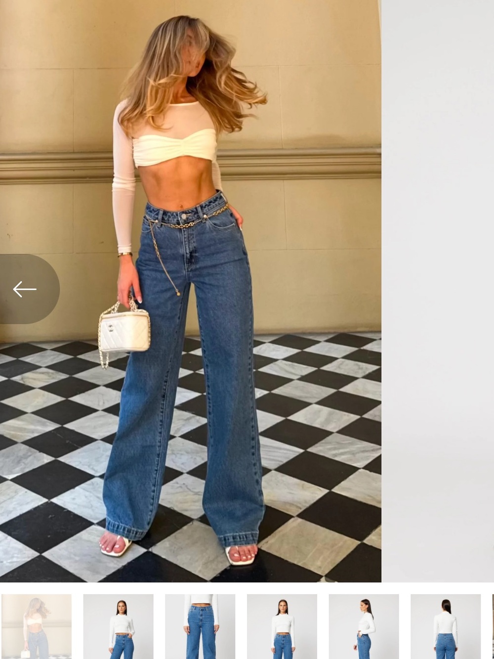 Abrand 94 High & Wide Leg Jeans in Eva Organic